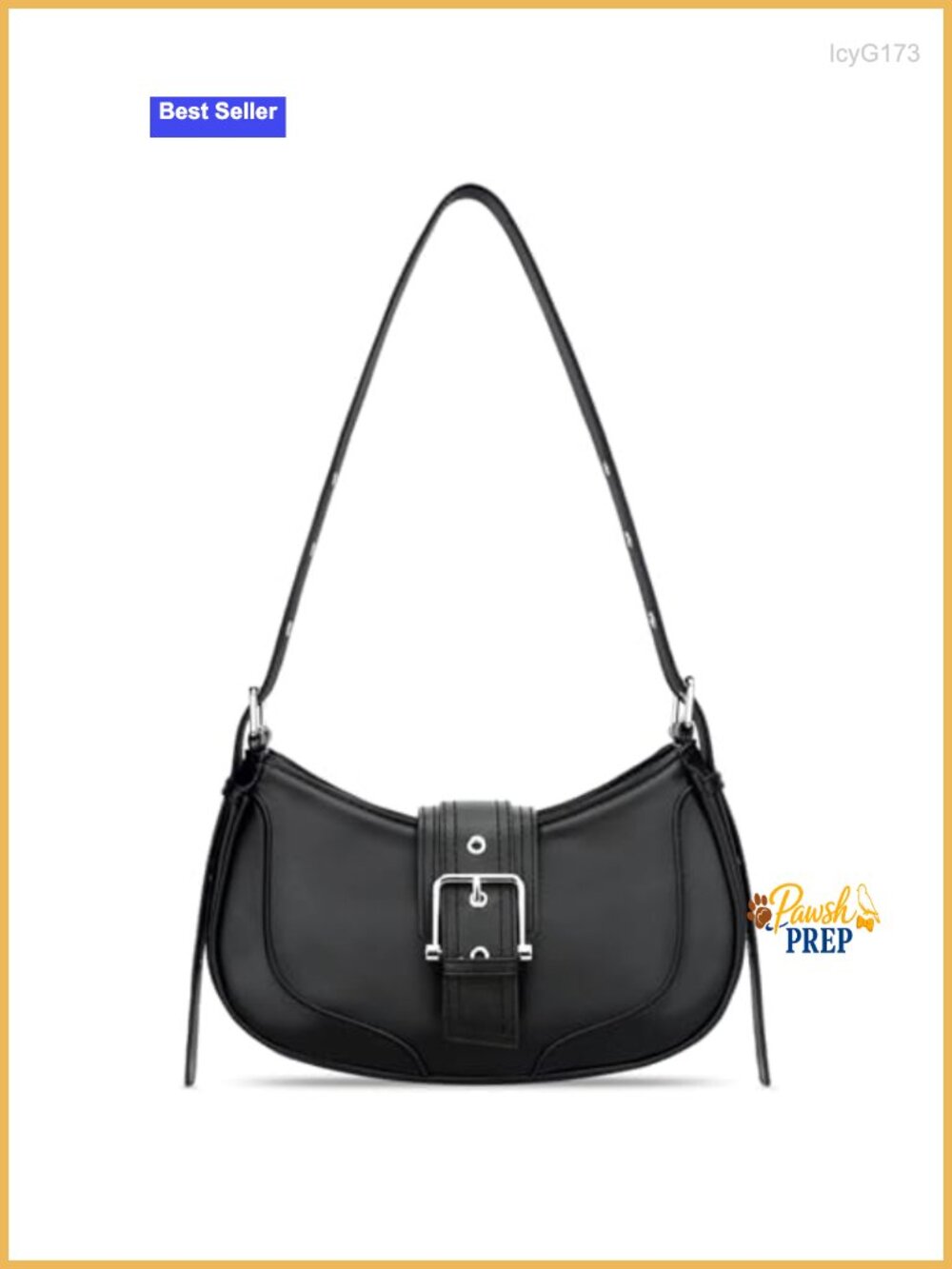 Retro Vegan Leather Shoulder Bag Y2K Underarm Purse Crescent Hobo Adjustable